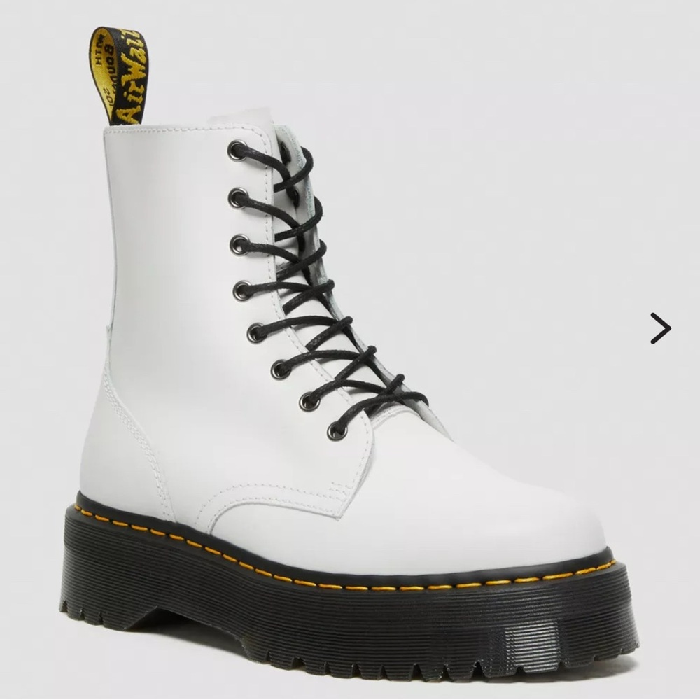 Dr. Martens Women's White Platform Jadon Boots